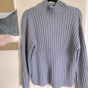 Ribbed turtleneck sweater